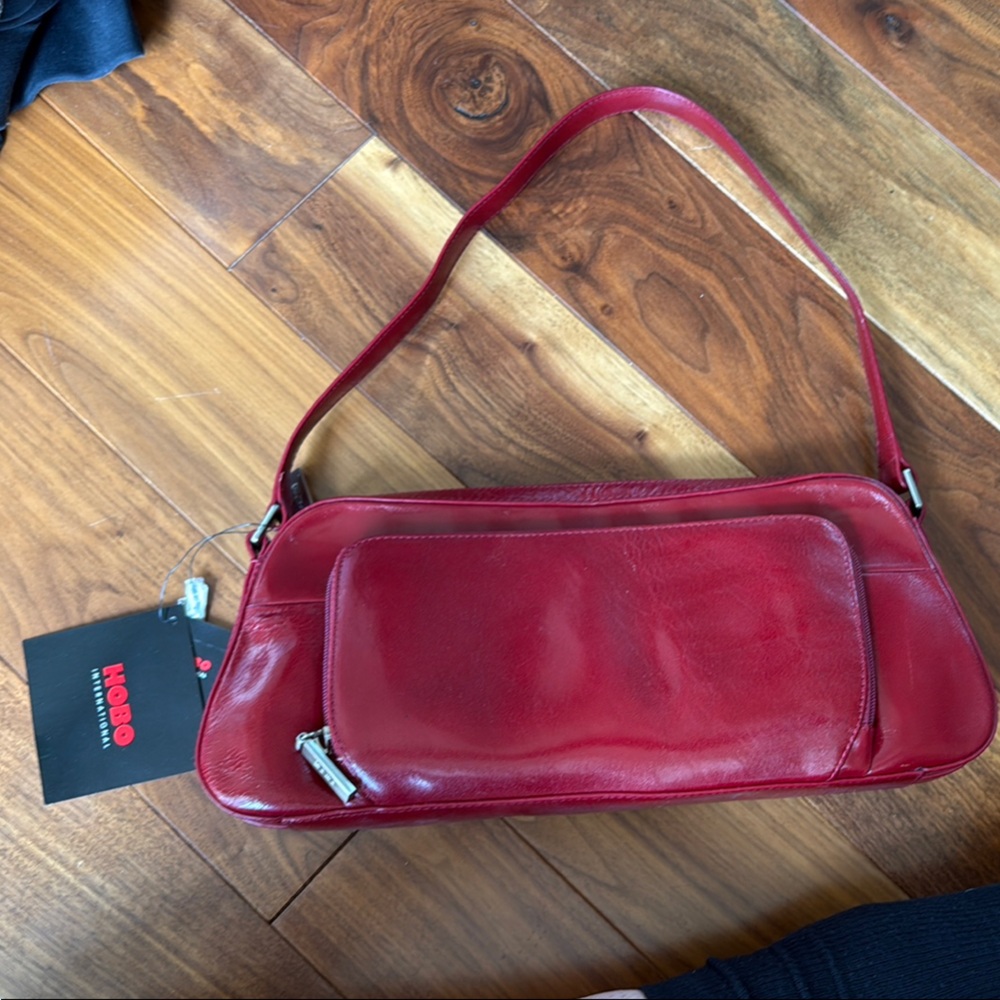 HOBO Dark Red Leather Bag
